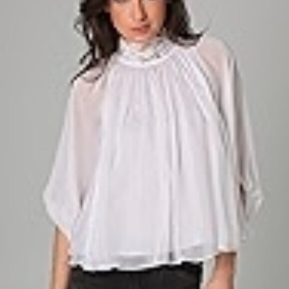 Catherine Malandrino High Neck Poncho Top - Picture 1 of 8